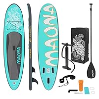 Aufblasbares Stand Up Paddle Board Makani 320x82x15 cm blau aus PVC günstig shoppen