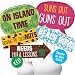 Funny Luau - Hawaiian Party Photo Booth Props Kit - 10 Piece