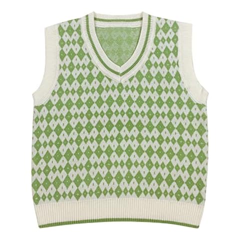 Frestepvie Sweater Sleeveless Kids Baby Baby Girls Boys V Neck Kintted Pullover Vest Tank Top for Spring Autumn Green Cover