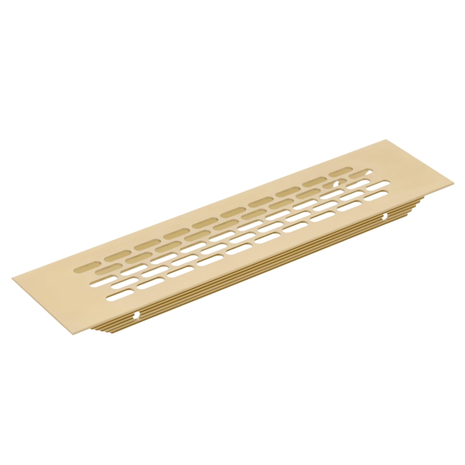 B2c Gold Air Vent Aluminium Plinth Grill Ventilation For Build-In Appliances Kitchen Units Plinth Furniture House 245X60mm Air Flow Circulation (Gold)