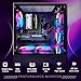 STGAubron Gaming PC Desktop, AMD Ryzen 5 2600 up to 3.9G, GeForce RTX 2060 6G, 16G DDR4, 512G SSD, WiFi 6, BT 5.0, RGB Fan x6, Windows 11 Home