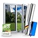 Produktbild WindowShield®  UV Sonnenschutzfolie für Fenster Innen & Außen  Blickdichte Fensterfolie als Sonnenschutz Folie  Selbstklebende Hitzeschutzfolie für Fenster Außen & Innen für Sommer  90 x 200 cm