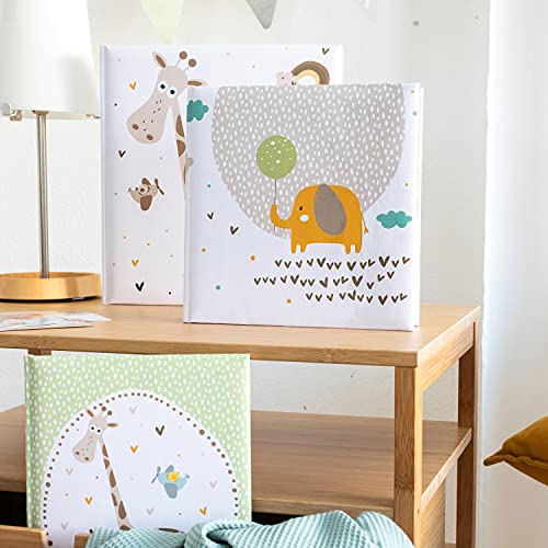 goldbuch Little Dream Photo Album in Child-Friendly Design, Linen Texture, Baby Album with 60 White Pages and Pergamine, Baby Album for Gluing, Paper, Approx. 25 x 25 x 4 cm - Image 4