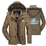 【Matériau pour Confort et Chaleur】Cette veste d'hiver pour homme est fabriquée avec un tissu coupe-vent en nylon respirant et une doublure en polyester synthétique isolante, garantissant une chaleur et un confort optimaux par temps froid. La conception de cette sweat-shirt à capuche en polaire douce comprend une chemise à fermeture éclair graphique, idéale pour les manteaux d'hiver pour hommes et les vestes isolées pour hommes.