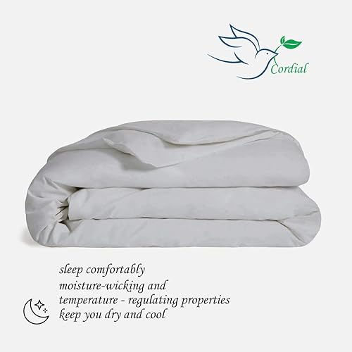 Miniatura 3 de Cordial - Funda de edredón de algodón egipcio, tamaño King de 800 hilos, satén de 800 hilos, suave y transpirable, calidad de hotel, cierre de