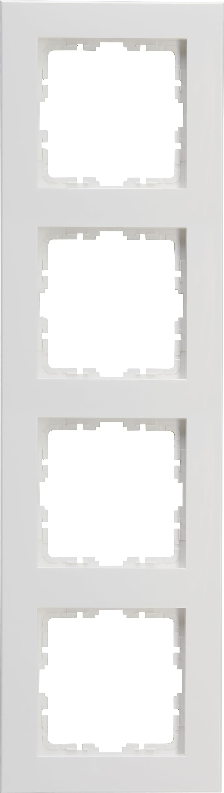 Cadre de finition Kopp HK07 Pure lot de 5 pour regrouper 4 prises murales