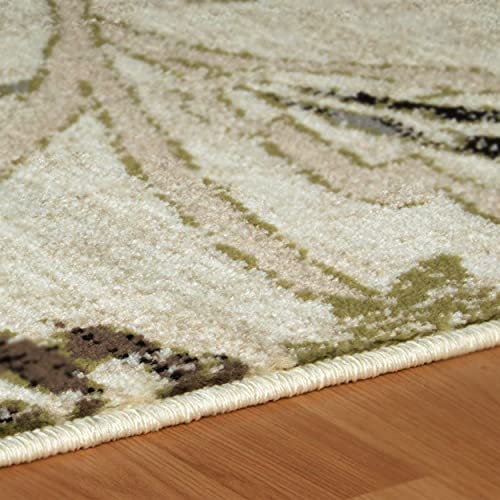 Tapete decorativo Superior Jacobean 7 x 9 beige marrón miniatura 3