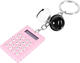 NUOBESTY Calculadora De Bolso Chaveiro Brilho Labial Para Crianças Calculadoras Para Crianças Mini Calculadora Fivela Chaveiro Calculadora Portátil Para Estudantes Calculadora De