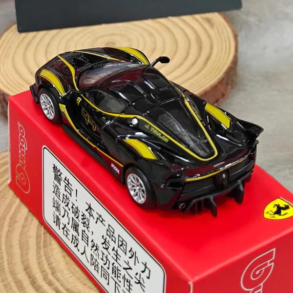 Image of Smiley Buds Ferrari FXX-K 1:64 Scale Die Cast Model | Premium Collector Edition Miniature Sports Car | Detailed Racing Design | Display for Collectible