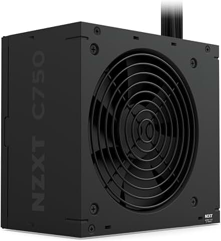 NZXT C750 Bronze ATX 3.1 - Alimentation 750W Non Modulaire | Alimentation 750W 80 PLUS Bronze ATX 3.1 avec connecteur 12V-2x6 natif. Puissance fiable pour builds gaming grand public.