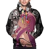 Future Diary Gasai Yuno Anime Hoodie 3D Print Sweatshirt Coat Pullover Casual Sweatshirt With pocket Black