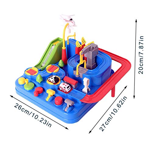 image for FEBUD Race Tracks Toys Car Adventure Toy Race Car Track Set Preschool 