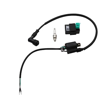 DEHE 90 Cap Ignition Coil 5 Pin CDI Box Spark Plug for Coolster Kazuma Taotao Roketa Coolsports Buyang Apollo Loncin Lifan 50cc 70cc 90cc 110cc Chinese Atv Quad Dirt Bike Parts