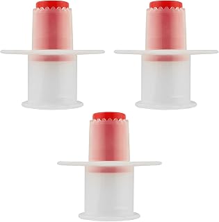 3 Pcs Plastic Cupcake Corer Plunger Cutter Pastry Digging Holes Tools for Muffin Cake Filling, Red