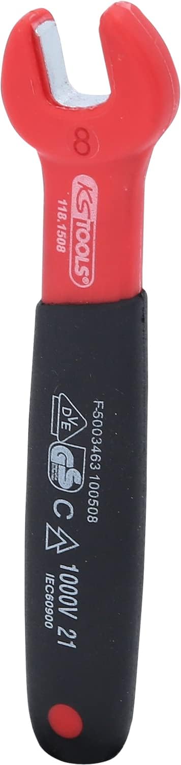 KS Tools 118.1508 8mm Insulated Open-End Spanner