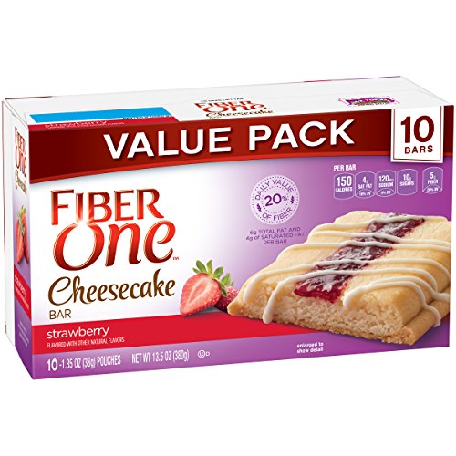Fiber One Bar, Strawberry Cheesecake, 10 Count (Pack of 4)