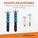 maXpeedingrods Coilover for Lexus IS250 IS350 AWD 2006-2013, 24 Levels Damper Adjustable Coil Spring Shock Absorber Struts, Height Adjustable T6 Upgraded Lowering Kits Blue