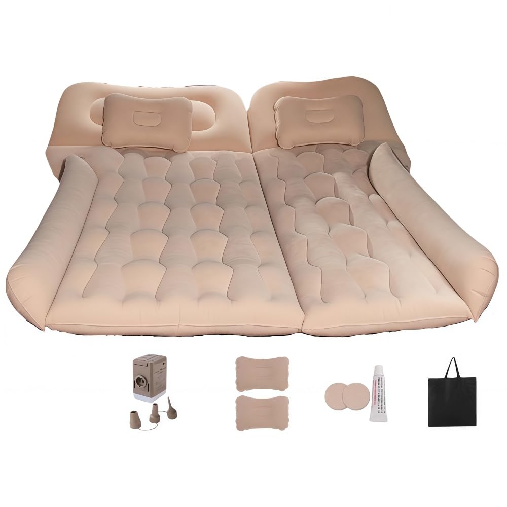 Car Air Mattress for Chevrolet Trailblazer 2016-2020,Air Mattress Back Seat Camping Bed Thickened Car Sleeping Pad for Travel Portable Car Bed Anti-Leakage Quick Easy Set-Up,C