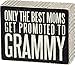 Primitives by Kathy Box Sign, Promoted to Grammy, 4 by 5-Inch