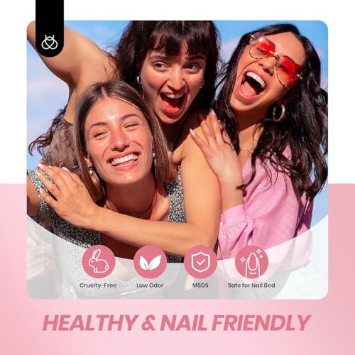Gelab Cosmetics LLC Beetles Nude Gel Nail Polish Set - 6 Colors Nude Pink Brown Neutral Jelly Gel Polish Kit Sheer Translucent Effect Soak Off UV Nail Art Design Drunken Rose Collection Manicure 2 PCS