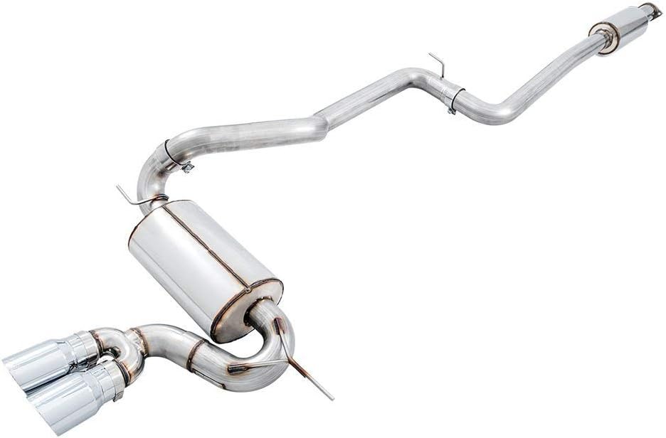 AWE Touring Cat-back Exhaust Non-Resonated Diamond Black Tips for Ford Focus ST
