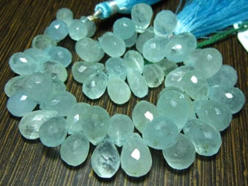 Aquamarine Faceted Big Tear Drops : perles d'aigue-marine pour haute joaillerie