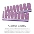 Color Street Cosmic Candy Nail Strips - Lavender with Galaxy Glitter Shifting Colors & Holographic Tinsel for Depth Glitter Finish 16 Double-Ended Strips Supports Color Street Foundation & Projects.