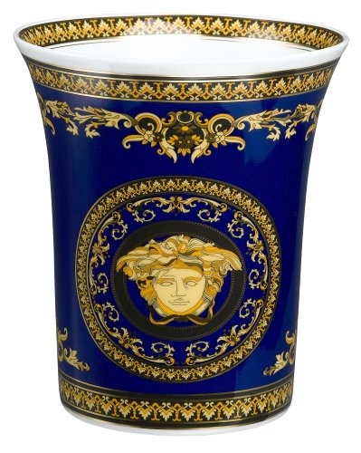 Versace by Rosenthal Medusa Blue 7-Inch Vase: Buy Online at Best
