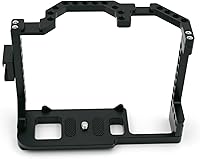 Vista 2 de Jaula para cámara compatible con Canon EOS 90D/80D/70D DSLR cámara fotográfica Cámara DSLR jaula completa con doble montaje de zapata fría 1/4