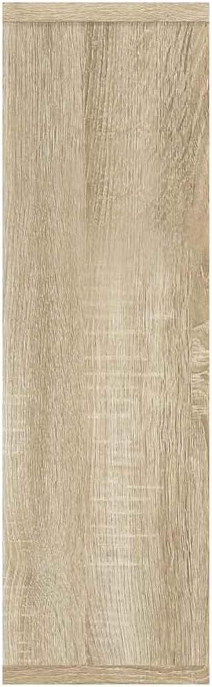 Sonoma Oak Engineered Wood Floating Wall Shelf with Eight Compartments for Storage and Organization, Modern Design for Living Room Decor