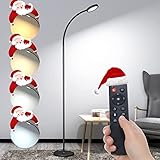 💡【Temperaturas de 4 colores,atenuador continuo y temporizador de 1 hora】Lampara pie tener 4 temperaturas de color 3000K/4000K/5500K/6500K,y atenuación continua en cada temperatura de color,puede proporcionar una luz que no parpadea.El índice de reproducción cromática superior a 90 hace que los objetos bajo la luz sean más vívidos, es perfecto para diseñadores o pintores. Con la función de temporizador de 1 hora, puede dormir cómodamente cuando está cansado la luz se apagará automáticamente.