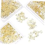 WEKADRIN 3 boîtes Set de Boîtes Flocons Décoratifs pour Ongles Accessoires Multifonctio...