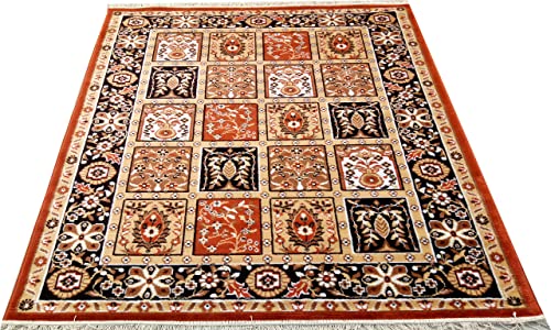 Image of Home Decore Acrylic Carpet for Your Living Room & Drawing Room Aywhere in Your Home (150x210 Red Colour)- 5x7 Feet