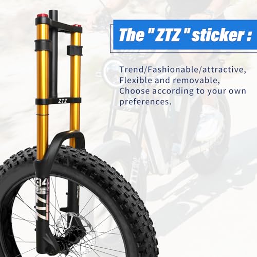 Suspensión de horquilla de aire para bicicleta de neumáticos gordos 20 pulgadas 4.0 - Viaje 180mm, espacio de núcleo 135mm, tubo recto MTB manual bloqueo QR 9mm, horquillas delanteras dobles para bicicleta de nieve playa E-Bike miniatura 4