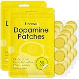 Chrxbei Dopamine Patches Extra Strength, Plant-Based Formula, Vegan Mood Balance Patch for Men and Women, 60 Count