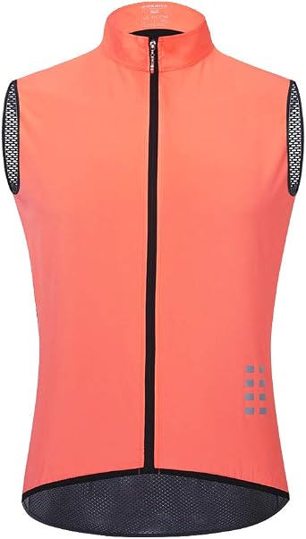 WOSAWE Cycling Vest Running Windbreaker Ssleeveless Safety Shirts Reflective Gilet