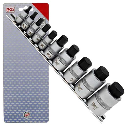 BGS 5099 | Bit-Einsatz-Satz | extra kurz | Innensechskant 4 - 19 mm | 10-tlg.