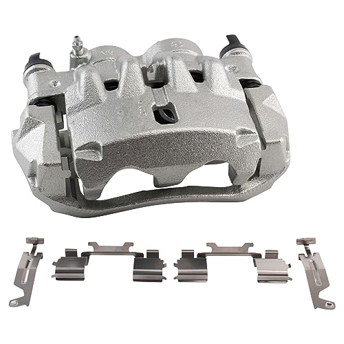 Image of TRQ Front Right Brake Caliper w /Bracket Passenger Side