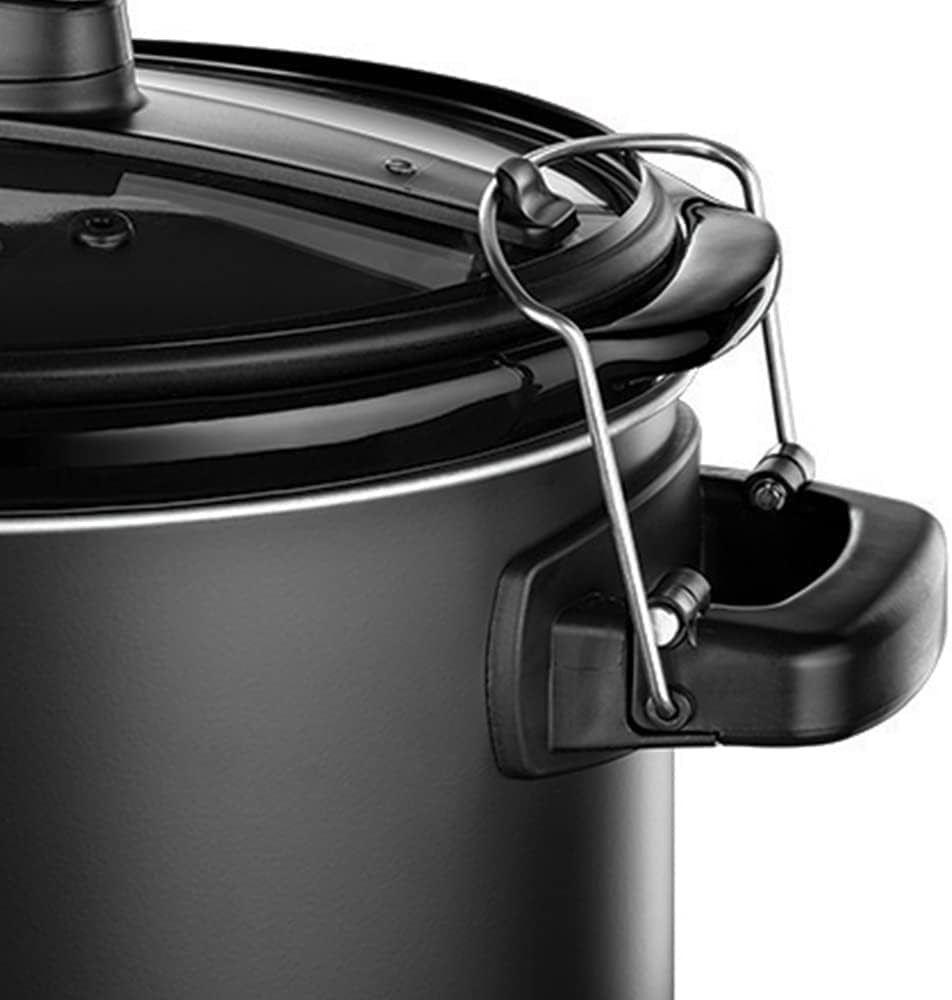 Russell Hobbs Multikocher 3-in-1 [Slow Cooker, Sous Vide, Bräter + Kerntemperatursensor] schwerer 6,5l Keramik-Gartopf für opt. Temperaturverteilung (digitales Display/Timer,Temperaturanzeige)25630-56