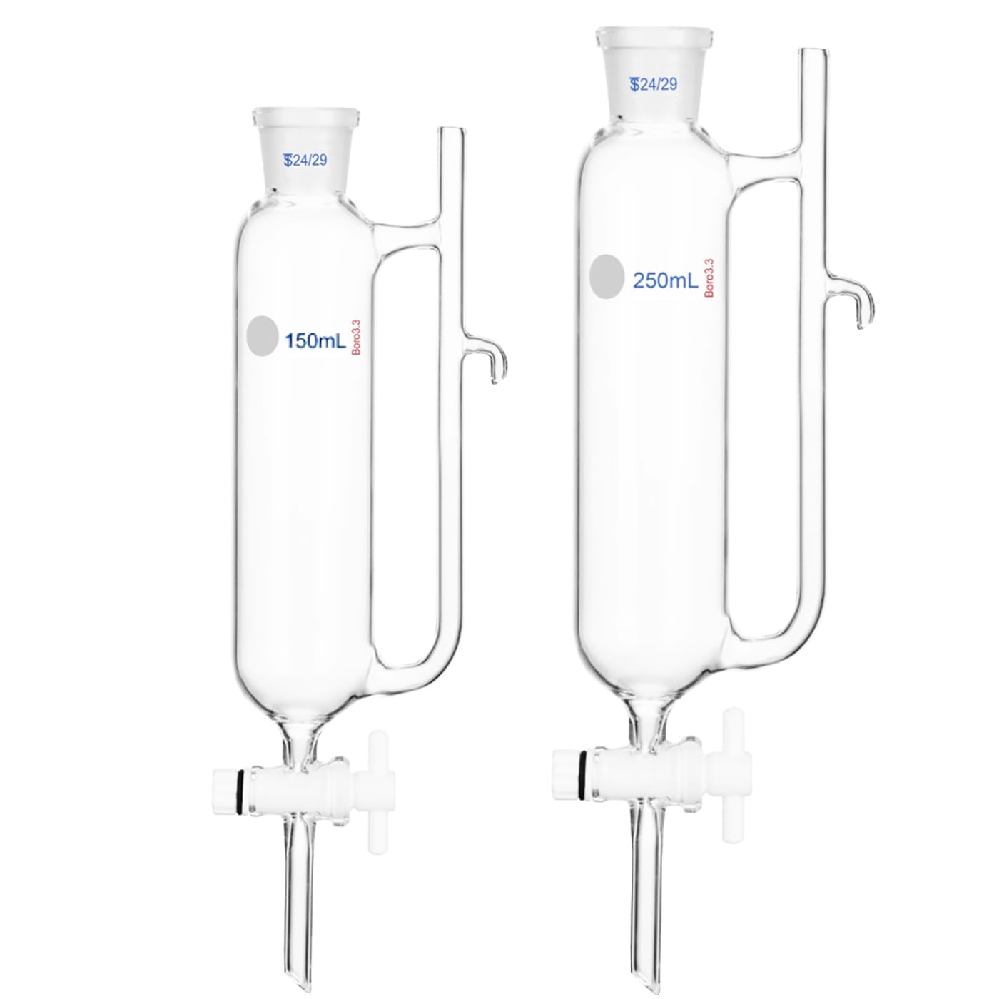 Separatore di olio essenziale di vetro di laboratorio con separatore del ricevitore dell'olio d'acqua congiunto 24/29 per la distillazione dell'olio essenziale (500mm)