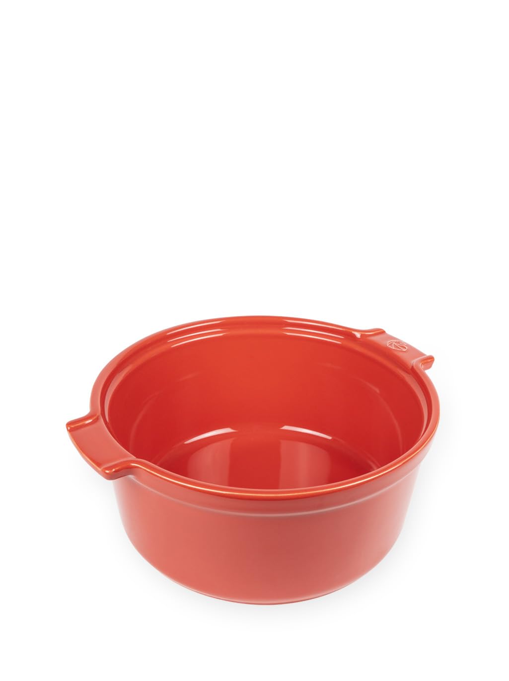PEUGEOT - Moule à Soufflé En Céramique - 24 cm (anses comprises) - Diamètre : 22 cm x 8,5 cm - Contenance : 2,4 L - Garanti 10 Ans - Fabrication Française - Coloris Rouge