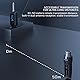 LIWEARE Funkmikrofonsystem UHF drahtloser XLR Sender und Empfänger für dynamische Mikrofone, Audiomischer, PA-Systeme