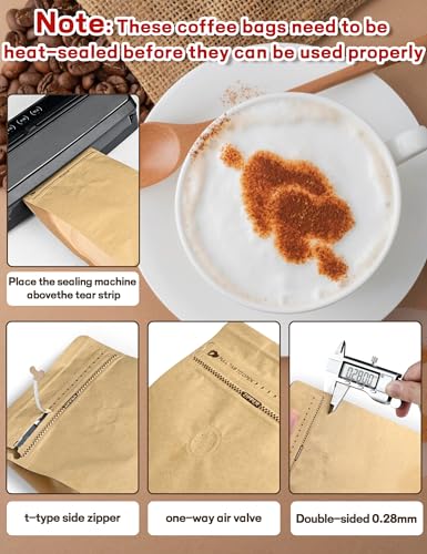 FireKylin 16 oz Kraft Coffee Bags