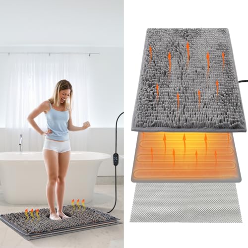 Enhon 3 in 1bathroom Heating Pad Set, Adjustable Temperature(32-147℉) and