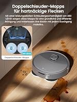Lefant M3 Saugroboter mit Wischfunktion 12000Pa 45°C Heißwasser-Moppwäsche | 100% Anti-Tangle-Bürste, dToF-Navigation, 210 min Akku, 5G-WLAN, Für Tierhaare & Hartböden/Fliesen, 8 Wochen Staubfrei – Ansicht 2