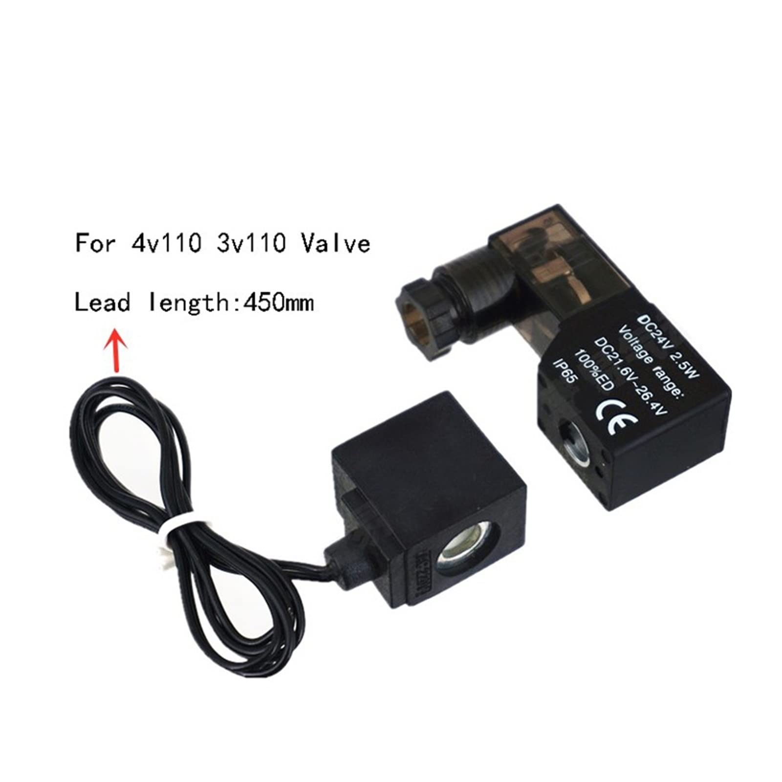 4V110-06 1/8 Zawór elektromagnetyczny powietrza PNEUMAT VALV 5-drożny port 2 pozycje opona gazowa elektryczne zawory magnetyczne DC12V 24V 110V 220V 1 szt. (drut 4V110-06,DC 24V)