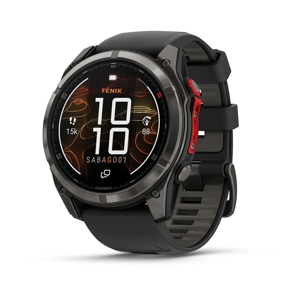 Garmin Fenix 8-51 mm Microled Sapphire Karbon Gri DLC Titanyum…