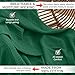 100% Cotton Blankets for Bed - Waffle Weave Blankets for Summer, Lightweight and Breathable Soft Woven Blanket for Spring (Dark Green, Throw (50