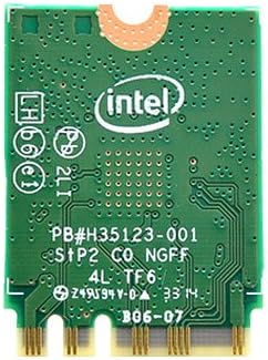 Артка view of the Intel Dual Band Wireless-AC 7265 adapter, showing the Intel logo and circuit board details.