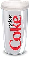 Vista 1 de Tervis Plástico, Coca-Cola - Vaso Diet Coke con Wrap y Tapa Esmerilada 16oz, Transparente